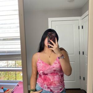 Floral Pink Women's Top